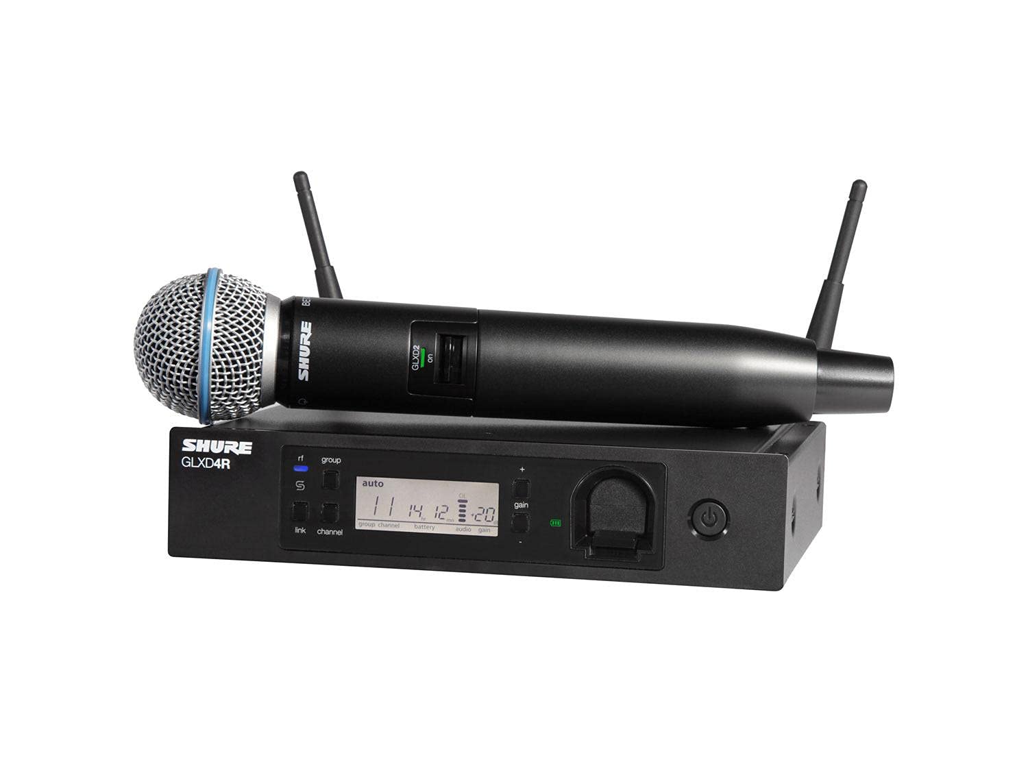 Amazon.com: Shure GLXD24R/B58 Microphone System with GLXD4R Rack